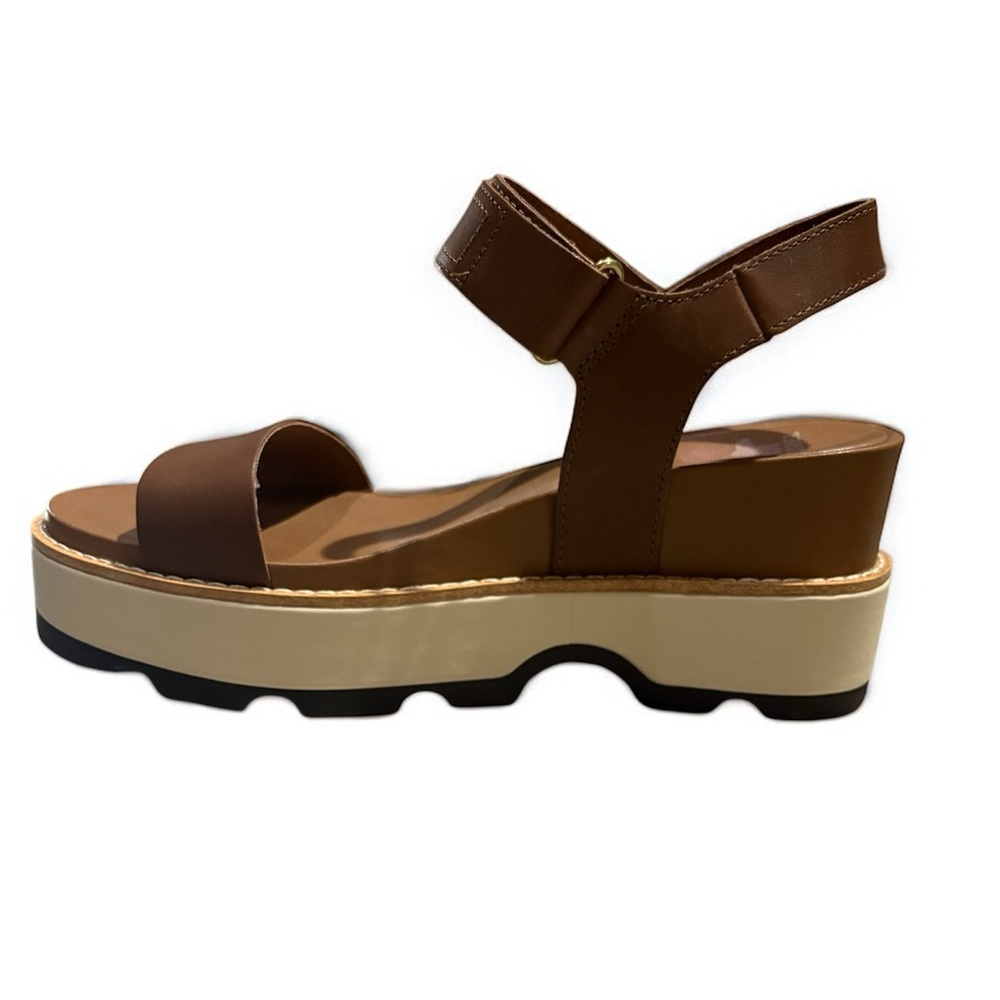 NWOT Sorel Brown and Cream Platform Sandals - Picture 4 of 6